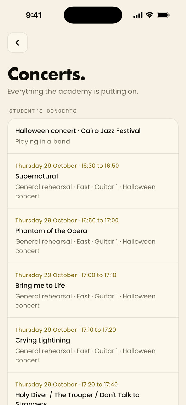 Family concerts